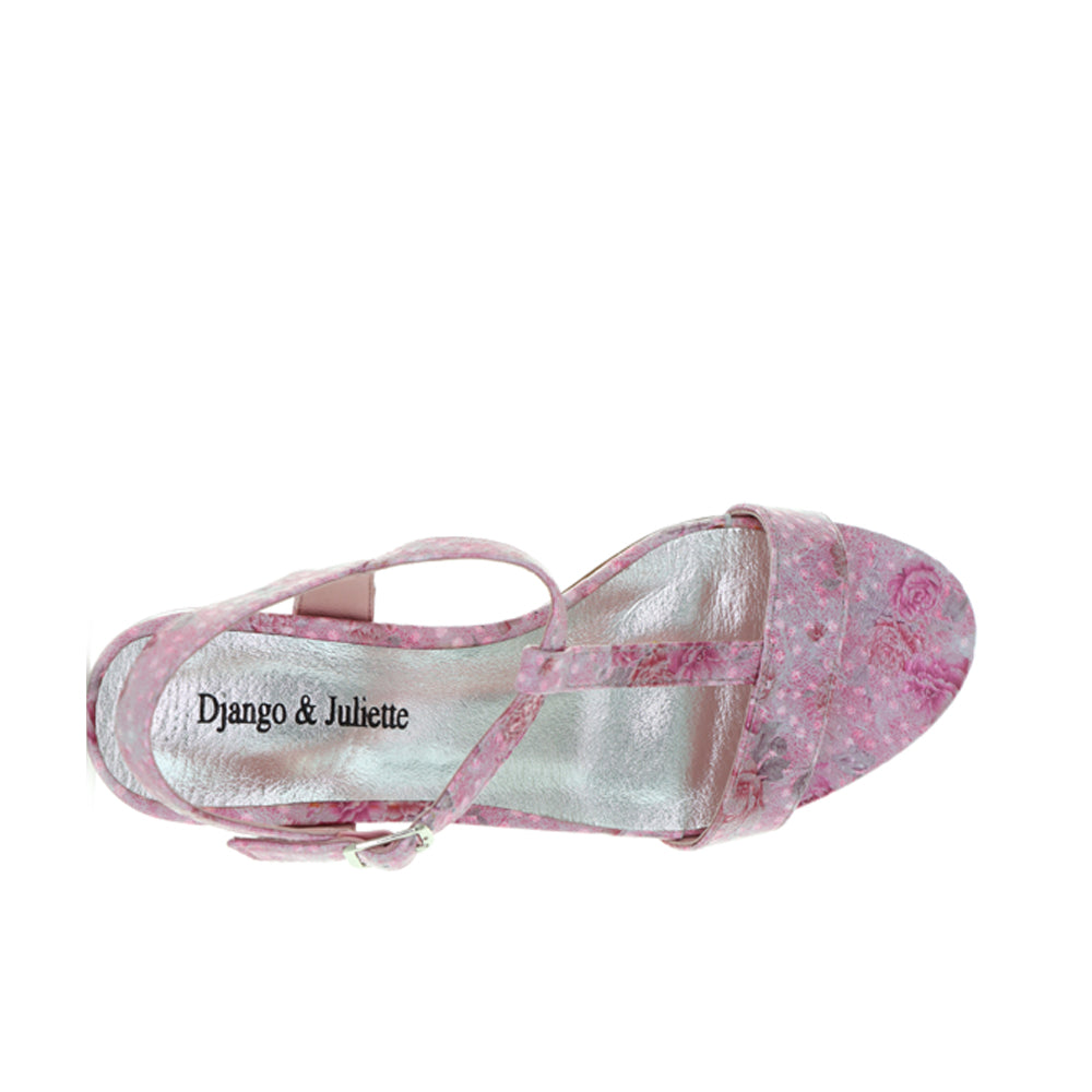 DJANGO & JULIETTE TANER PINK FLOWER - Women Sandals - Collective Shoes 