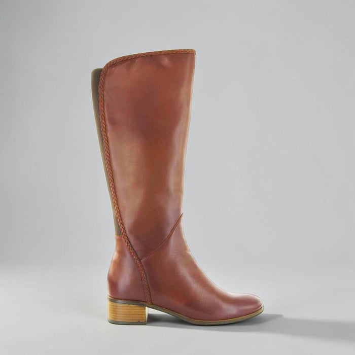 LE SANSA TERESA BURGUNDY - Women High Boots - Collective Shoes 