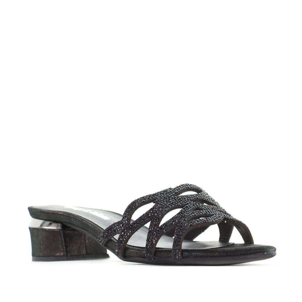 DJANGO & JULIETTE TIMUR BLACK - Women Mules - Collective Shoes 