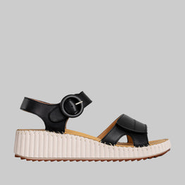 CABELLO TINA BLACK - Women Sandals - Collective Shoes 