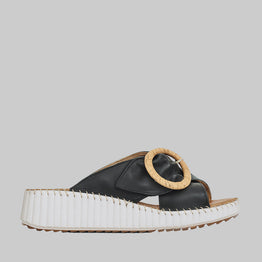 CABELLO TORCH BLACK - Women Slides - Collective Shoes 