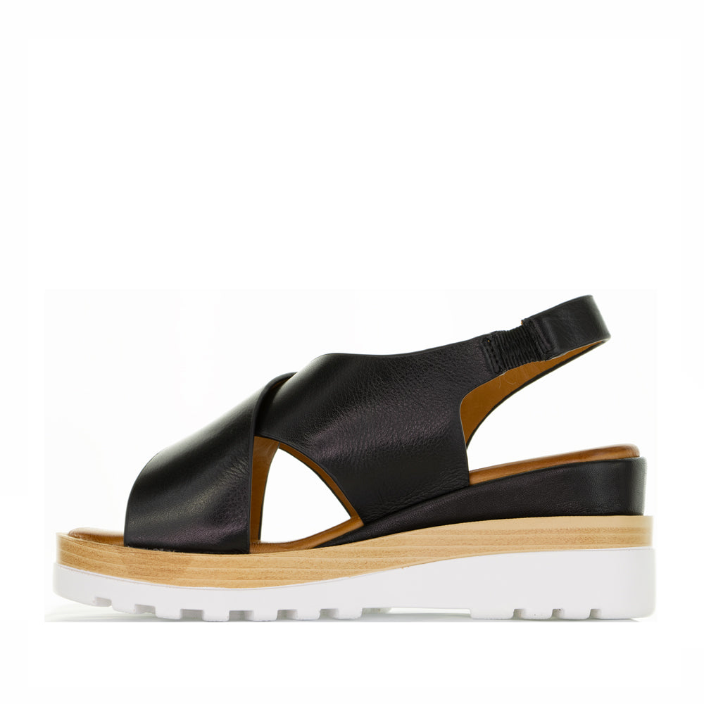 LESANSA TRISHA BLACK - Women Sandals - Collective Shoes 