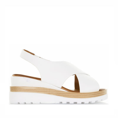 LESANSA TRISHA WHITE - Women Sandals - Collective Shoes 