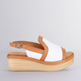 Load image into Gallery viewer, LE SANSA TROZAN WHITE TAN - Women Sandals - Collective Shoes 
