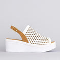 Load image into Gallery viewer, LE SANSA TRUDY WHITE TAN - Women Sandals - Collective Shoes 
