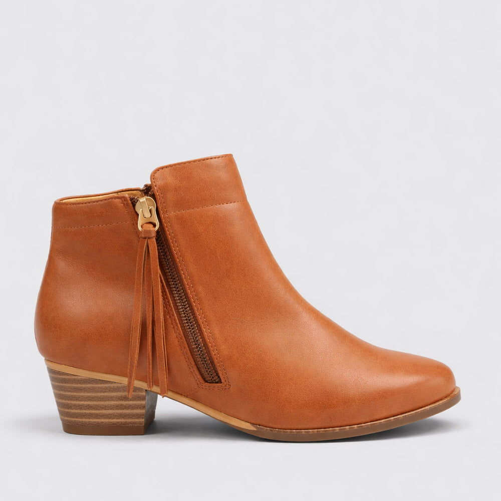 ZIERA VENDAS TAN - Women Boots - Collective Shoes 