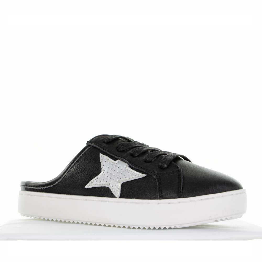 ALFIE & EVIE VANGO BLACK SILVER - Women Flats - Collective Shoes 