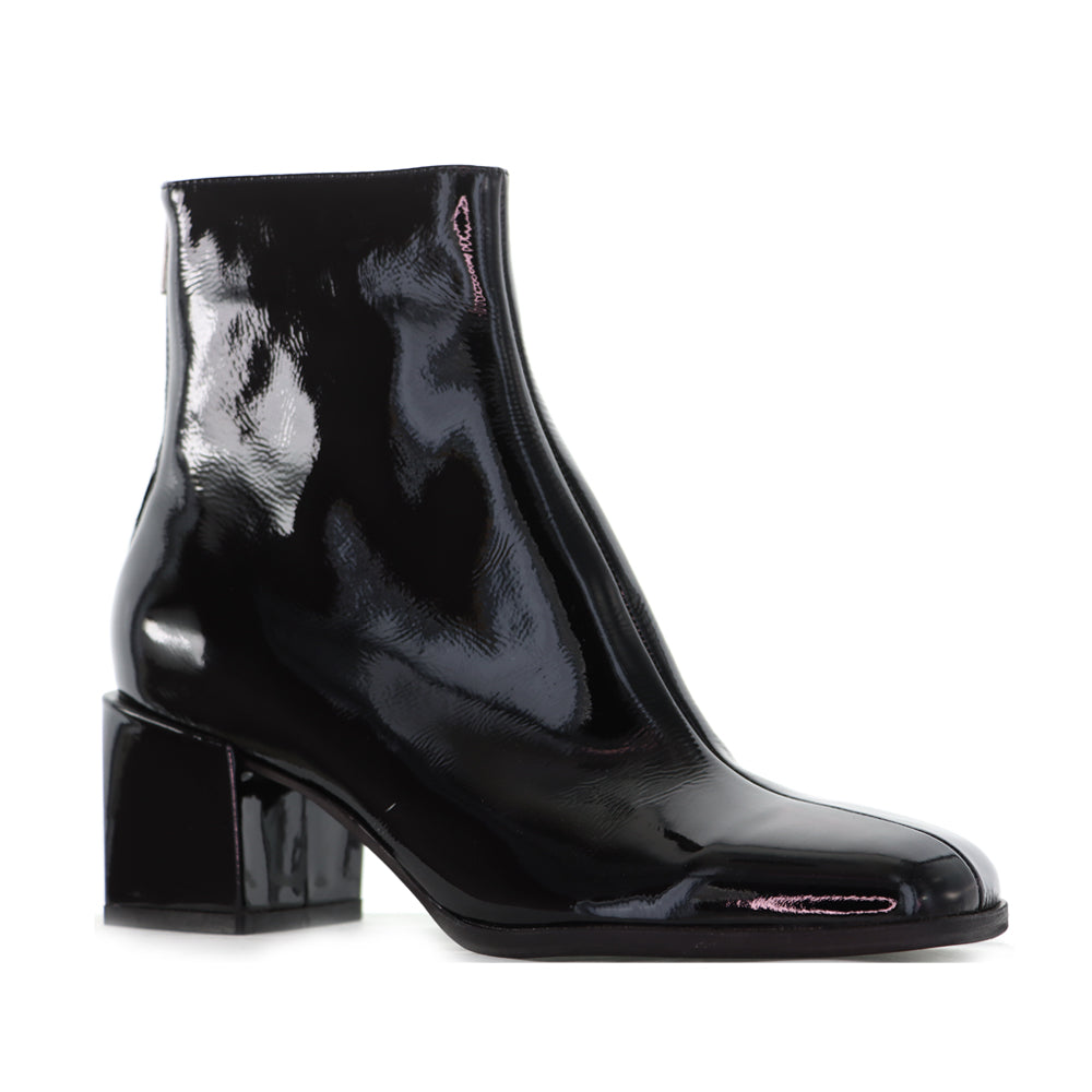 DJANGO & JULIETTE WARONI BLACK PATENT - Women Boots - Collective Shoes 