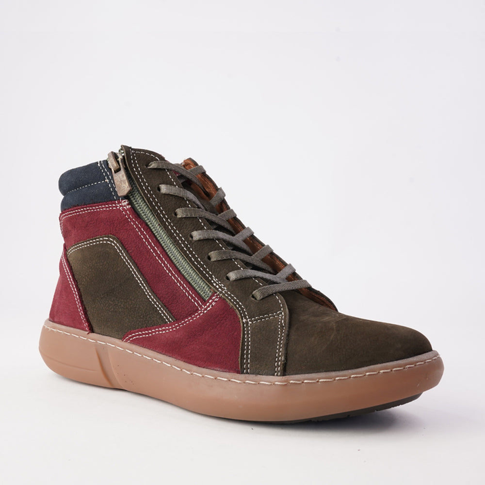 CABELLO WILLORA KHAKI MULTI NUBACK - Women Boots - Collective Shoes 