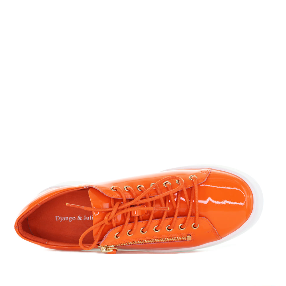 DJANGO & JULIETTE WOLFIE ORANGE PATENT