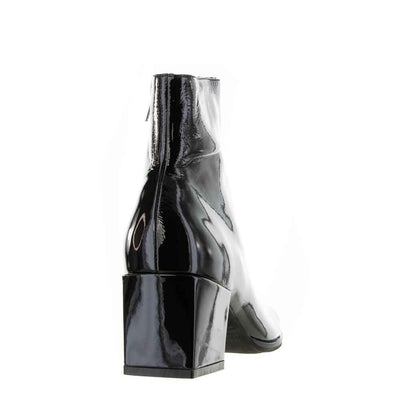 DJANGO & JULIETTE WYNSTON BLACK PATENT - Women Boots - Collective Shoes 