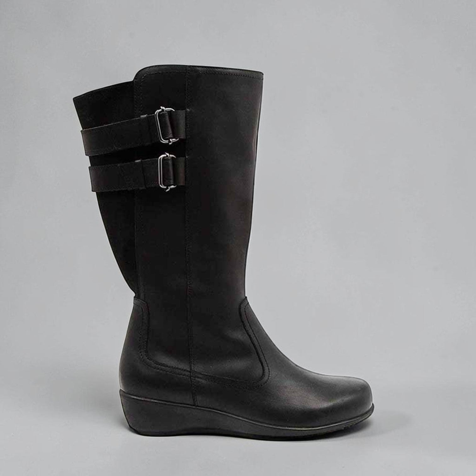 ZIERA SAWYER BLACK - Women High Boots - Collective Shoes 