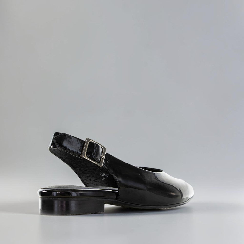 NAKED ARCHES ZODIAC BLACK PATENT - Women Sandals - Collective Shoes 