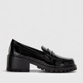 Load image into Gallery viewer, LE SANSA ZOEY BLACK PATENT - Women Loafers - Collective Shoes 
