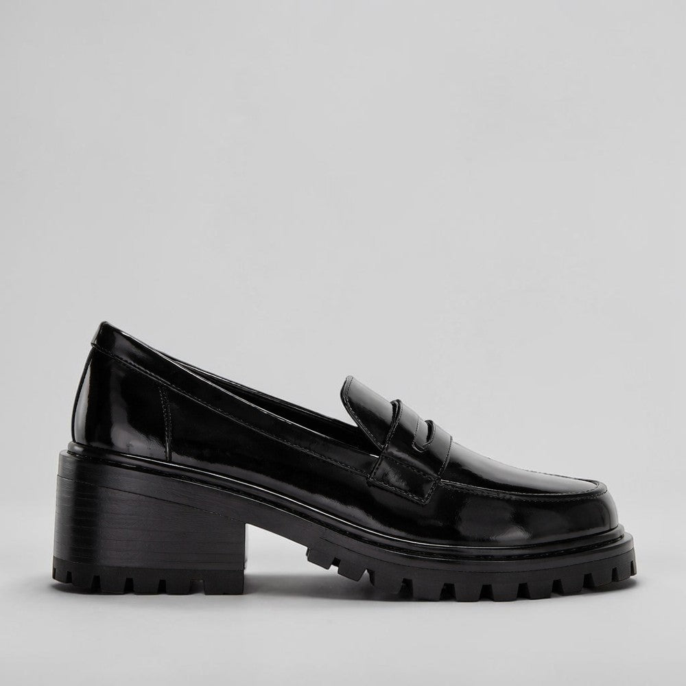 LE SANSA ZOEY BLACK PATENT - Women Loafers - Collective Shoes 