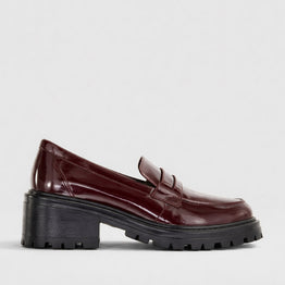 LE SANSA ZOEY MERLOT PATENT - Women Loafers - Collective Shoes 
