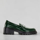 BOTTLE GREEN/PATENT