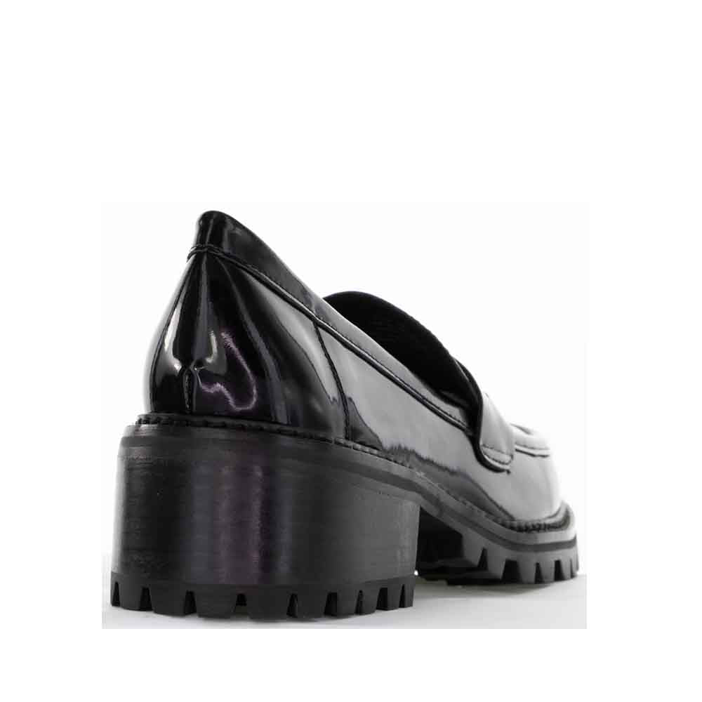 LESANSA ZOEY BLACK PATENT - Women Loafers - Collective Shoes 
