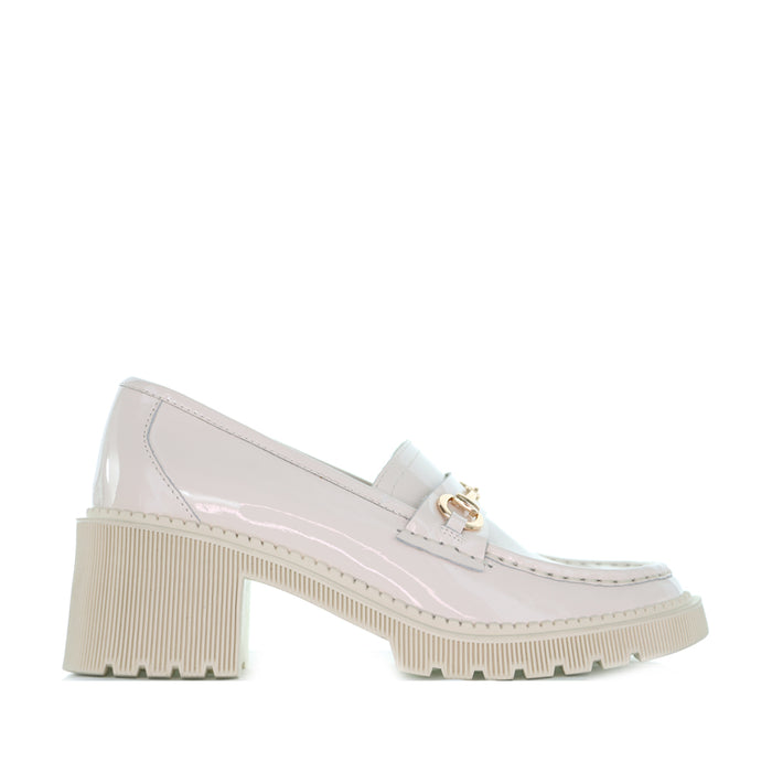 DJANGO & JULIETTE ZOEY IVORY PATENT - Women Loafers - Collective Shoes 