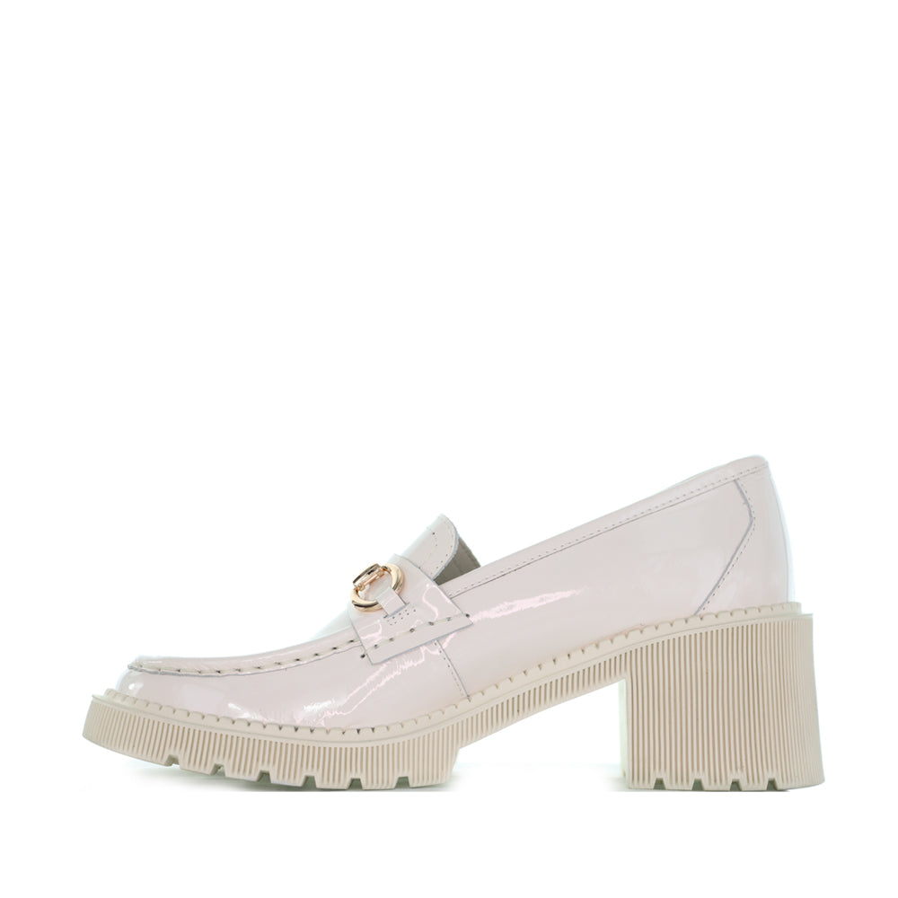 DJANGO & JULIETTE ZOEY IVORY PATENT - Women Loafers - Collective Shoes 