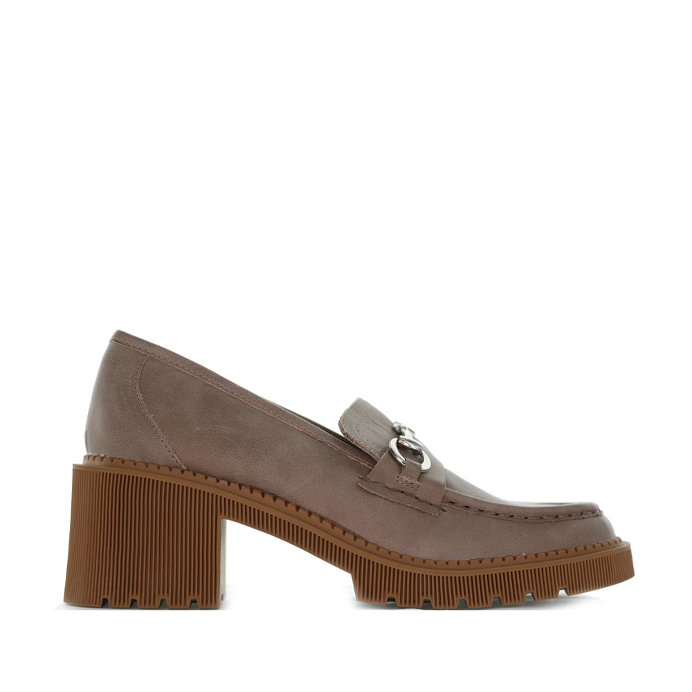 DJANGO & JULIETTE ZOEY MUD LEATHER - Women Loafers - Collective Shoes 