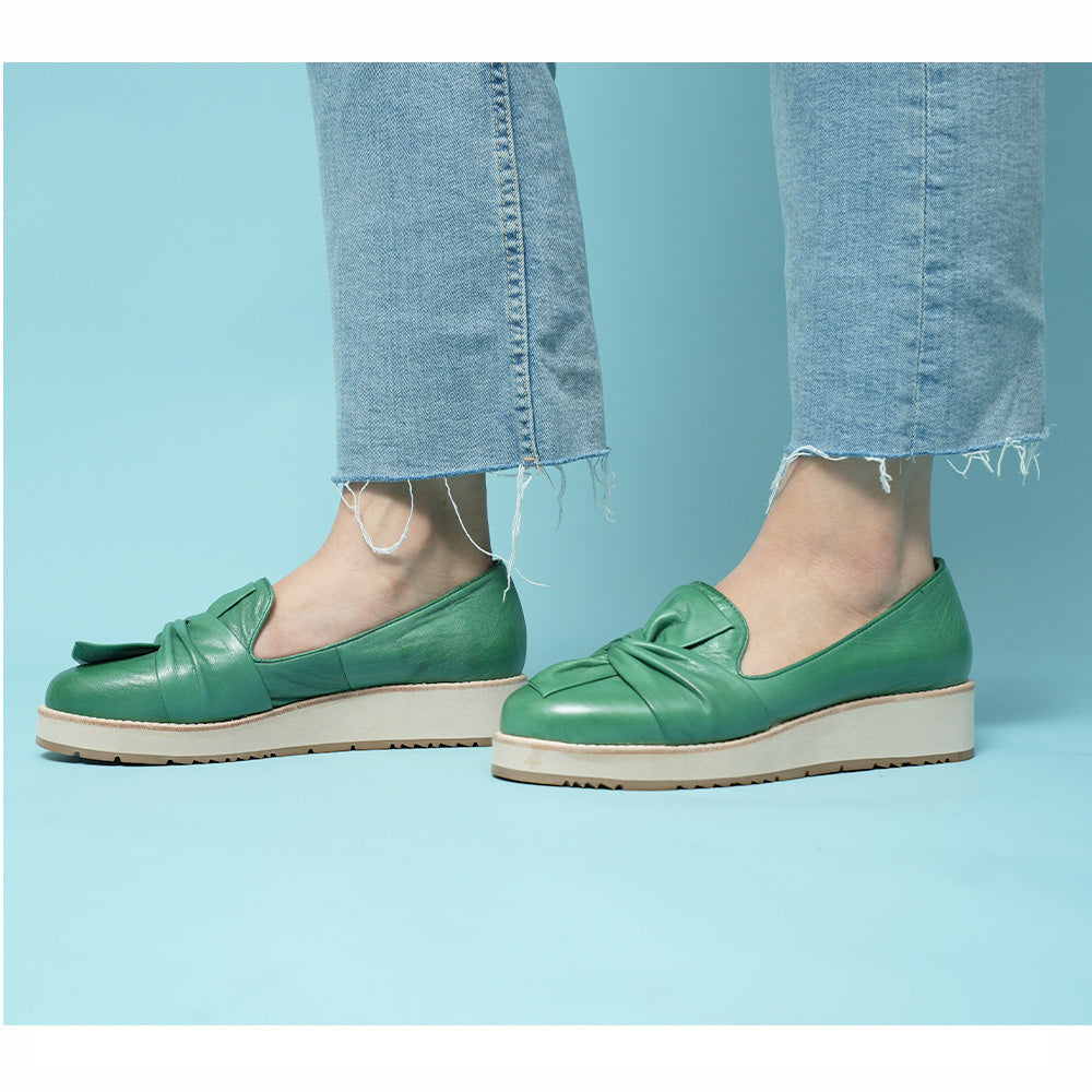 LESANSA ROSIE PINE - Women Slip-ons - Collective Shoes 