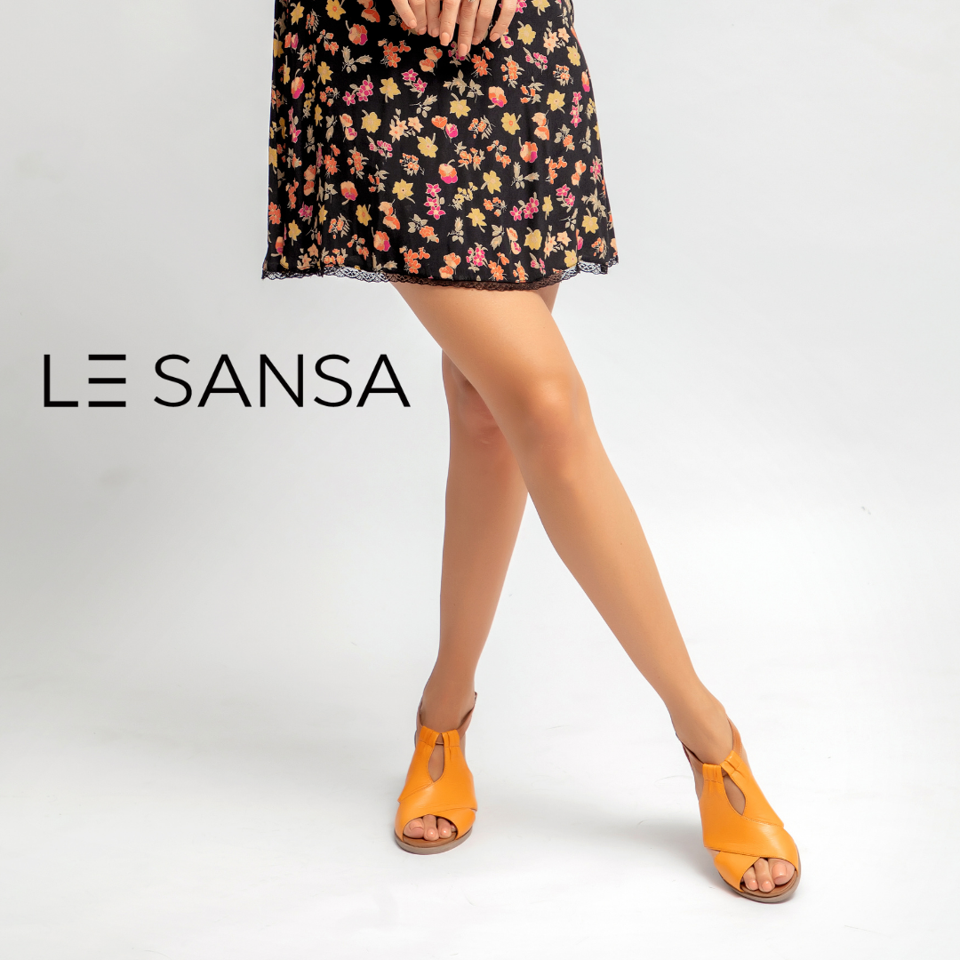 LESANSA DIGBY ORANGE TAN - Women Sandals - Collective Shoes 