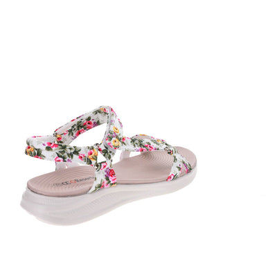 CC RESORTS FLOSS WHITE FLORAL - Women Sandals - Collective Shoes 
