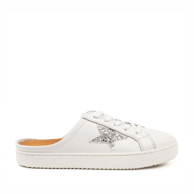 ALFIE & EVIE VANGO WHITE SILVER - Alfie & Evie Women Flats - Collective Shoes 