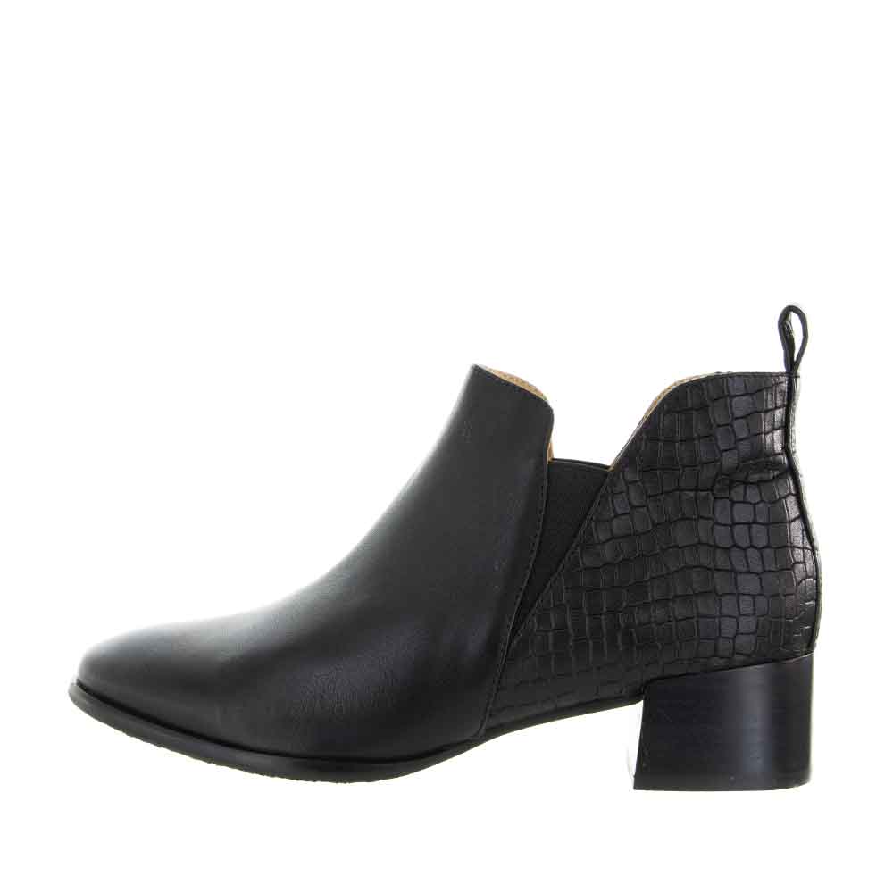 BRESLEY ANEXIA BLACK CROC - Women Boots - Collective Shoes 