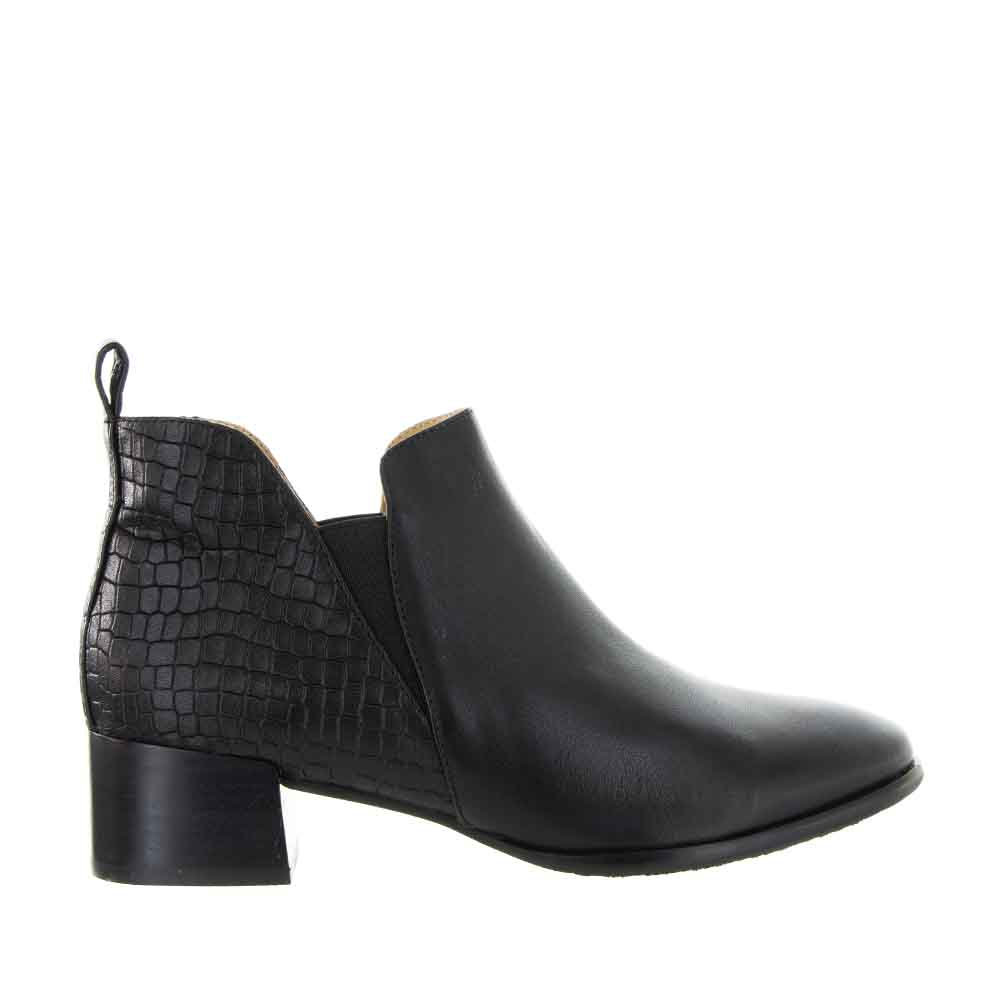 BRESLEY ANEXIA BLACK CROC - Women Boots - Collective Shoes 