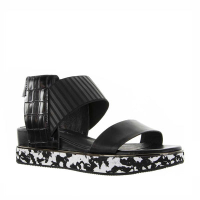 BRESLEY DEFIENCE BLACK MIX - Women Sandals - Collective Shoes 