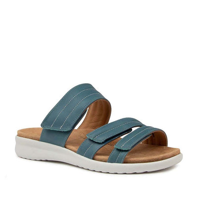 ZIERA BARBRA BLUE WHITE SOLE - Women Slip On - Collective Shoes 