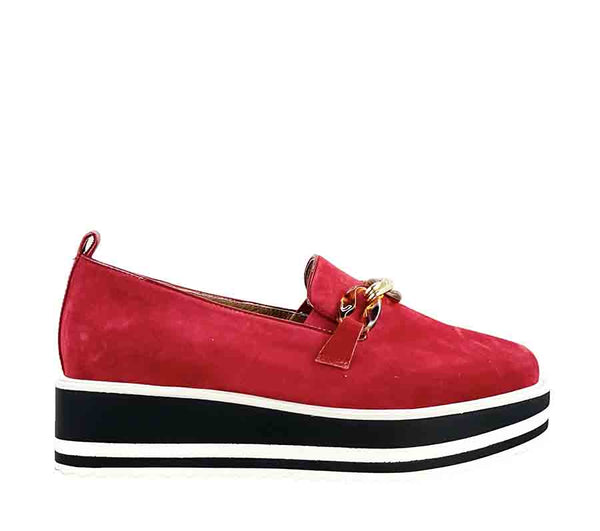 Shop Bresley Skeeter Red Women Slip-Ons Online | Collective Shoes NZ