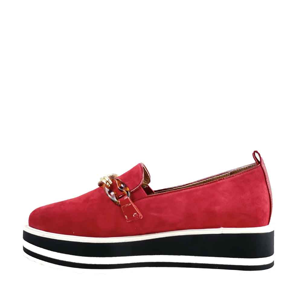 Shop Bresley Skeeter Red Women Slip-Ons Online | Collective Shoes NZ
