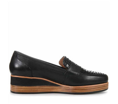 BRESLEY SOUTHY BLACK CROC - Collective Shoes 
