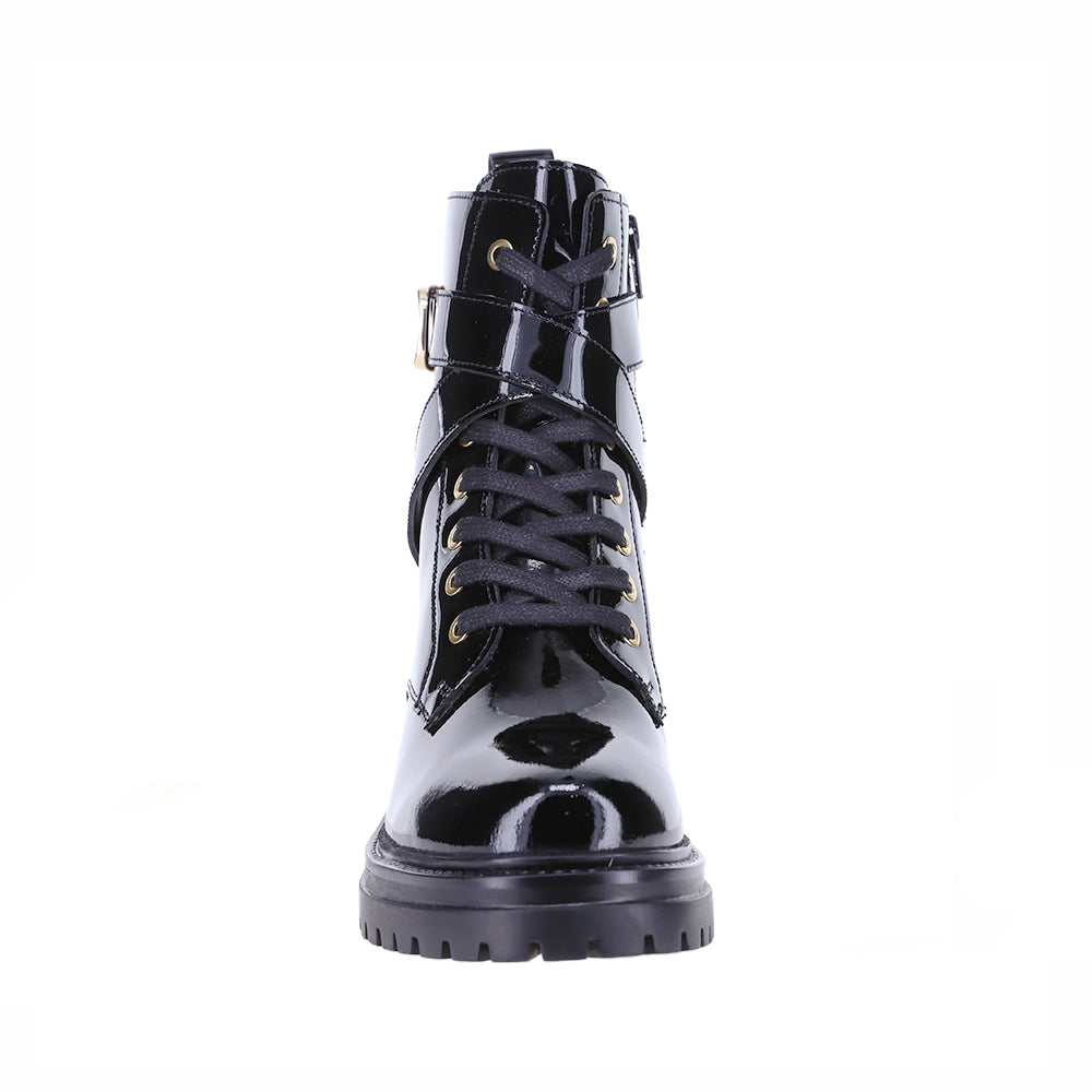 LESANSA CAMERAN BLACK PATENT - Women Boots - Collective Shoes 