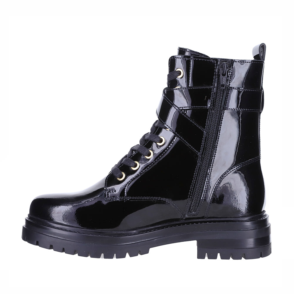 LESANSA CAMERAN BLACK PATENT - Women Boots - Collective Shoes 