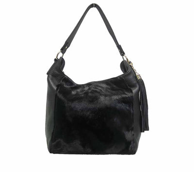 CAMPBELL & CO GEORGIA BLACK PONY - Campbell & Co Women Handbags - Collective Shoes 