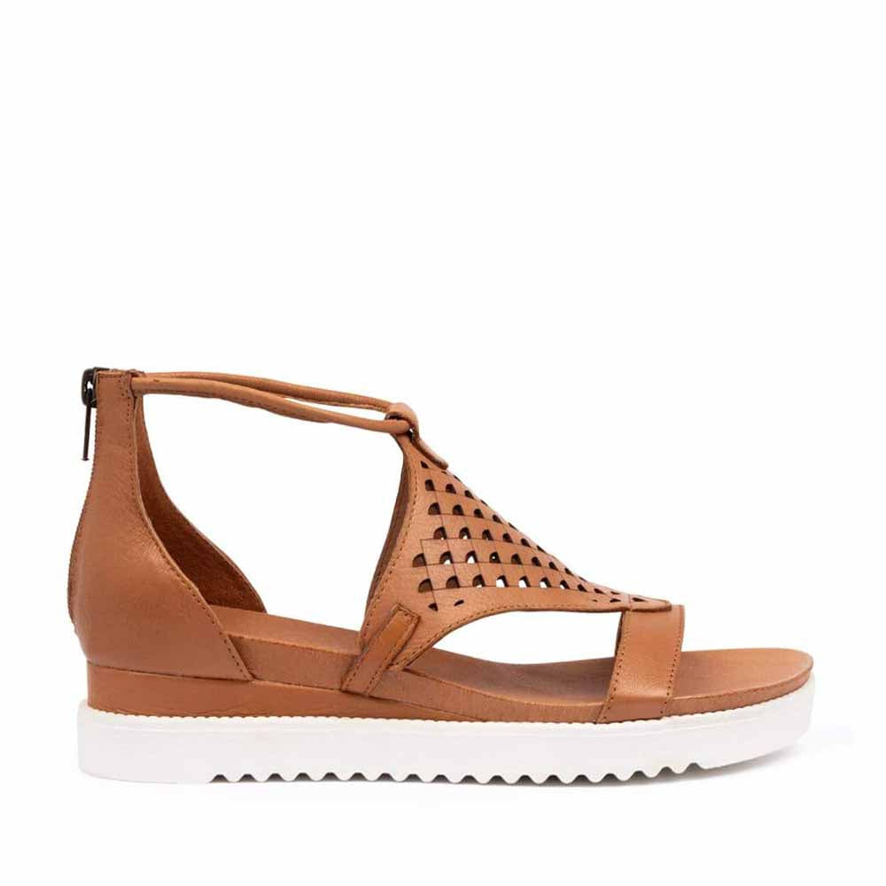 DJANGO & JULIETTE ALFREDAS DK TAN - Women Sandals - Collective Shoes 