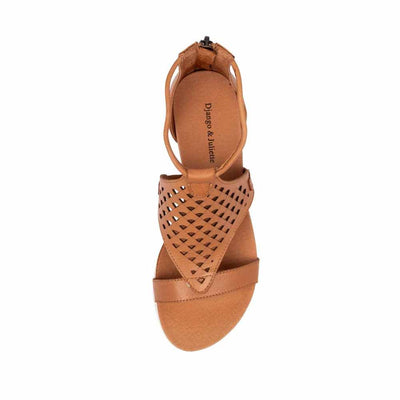 DJANGO & JULIETTE ALFREDAS DK TAN - Women Sandals - Collective Shoes 