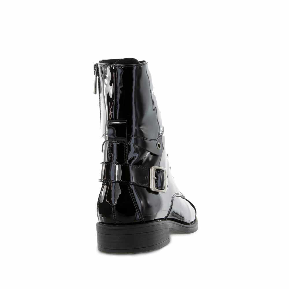 DJANGO & JULIETTE MEKHI BLACK PATENT - Women Boots - Collective Shoes 