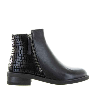 BRESLEY DUNGEON BLACK CRO - Women Boots - Collective Shoes 