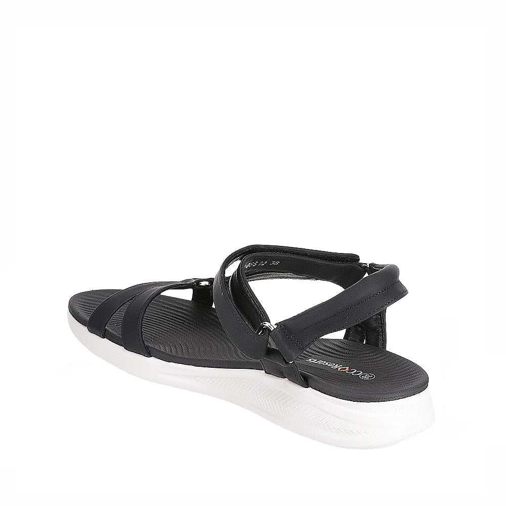 CC RESORTS FLOSS BLACK WHITE - Women Sandals - Collective Shoes 