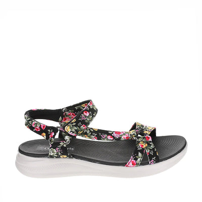 CC RESORTS FLOSS BLACK FLORAL - Women Sandals - Collective Shoes 