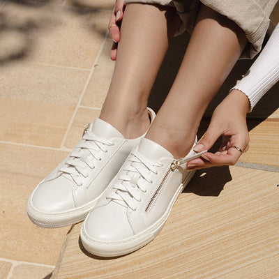 FRANKIE4 BILLIE WHITE TUMBLED - Women sneakers - Collective Shoes 