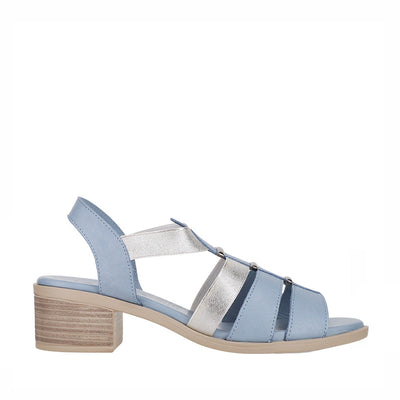 LESANSA HEXA DENIM - Women Sandals - Collective Shoes 