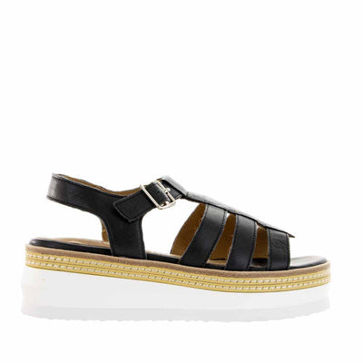 Alfie & Evie Idle Black - Women Sandals - Collective Shoes 