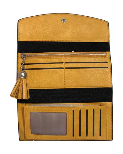 ZAGARRA MUSTARD WALLET - Collective Shoes 
