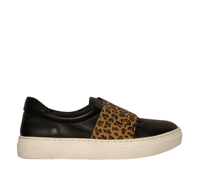 COCO ICE BLACK / LEOPARD - Collective Shoes 